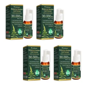 🔆✅CA Official Store:CareBreeze® Botanical Mullein Leaf Extract Lung Cleanse Spray(👨⚕️Directly acts on COPD, asthma, chronic bronchitis (CB), respiratory infections, lung cancer, sinusitis, and other conditions)