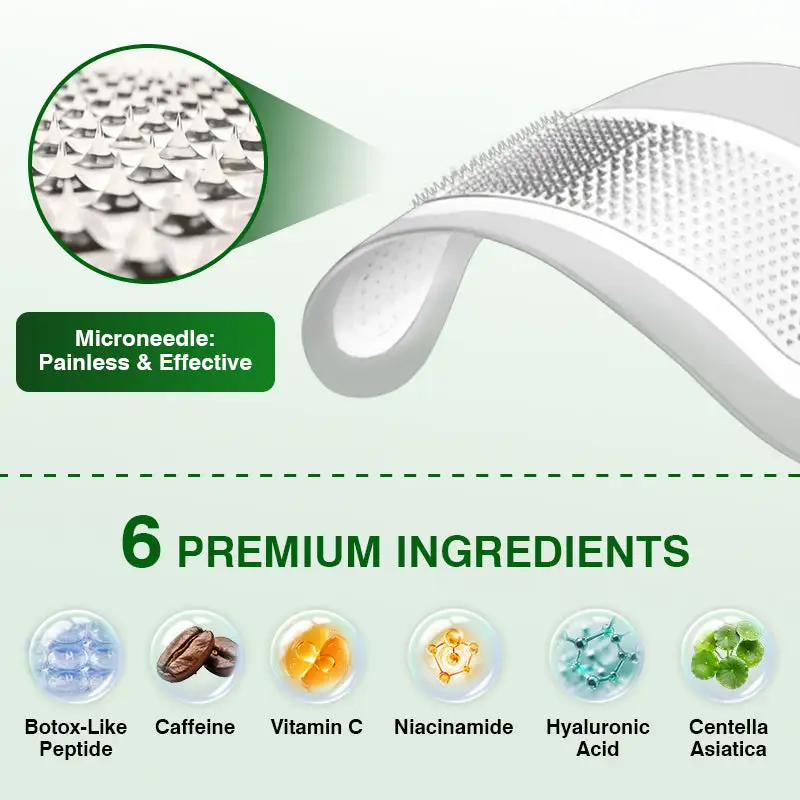 ✅US Owned & Operated:CareBreeze® Pepti-Tox & Caffeine Shot Wrinkle-Lift Depuffing Microdart Patch- ⚡Last Day Promotion 70% OFF