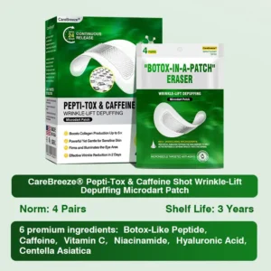 ✅US Owned & Operated:CareBreeze® Pepti-Tox & Caffeine Shot Wrinkle-Lift Depuffing Microdart Patch- ⚡Last Day Promotion 70% OFF
