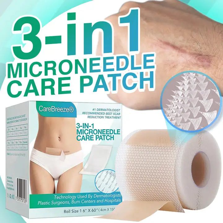CareBreeze® 3-in-1 Scar Removal Microneedle Care Patch 💡
