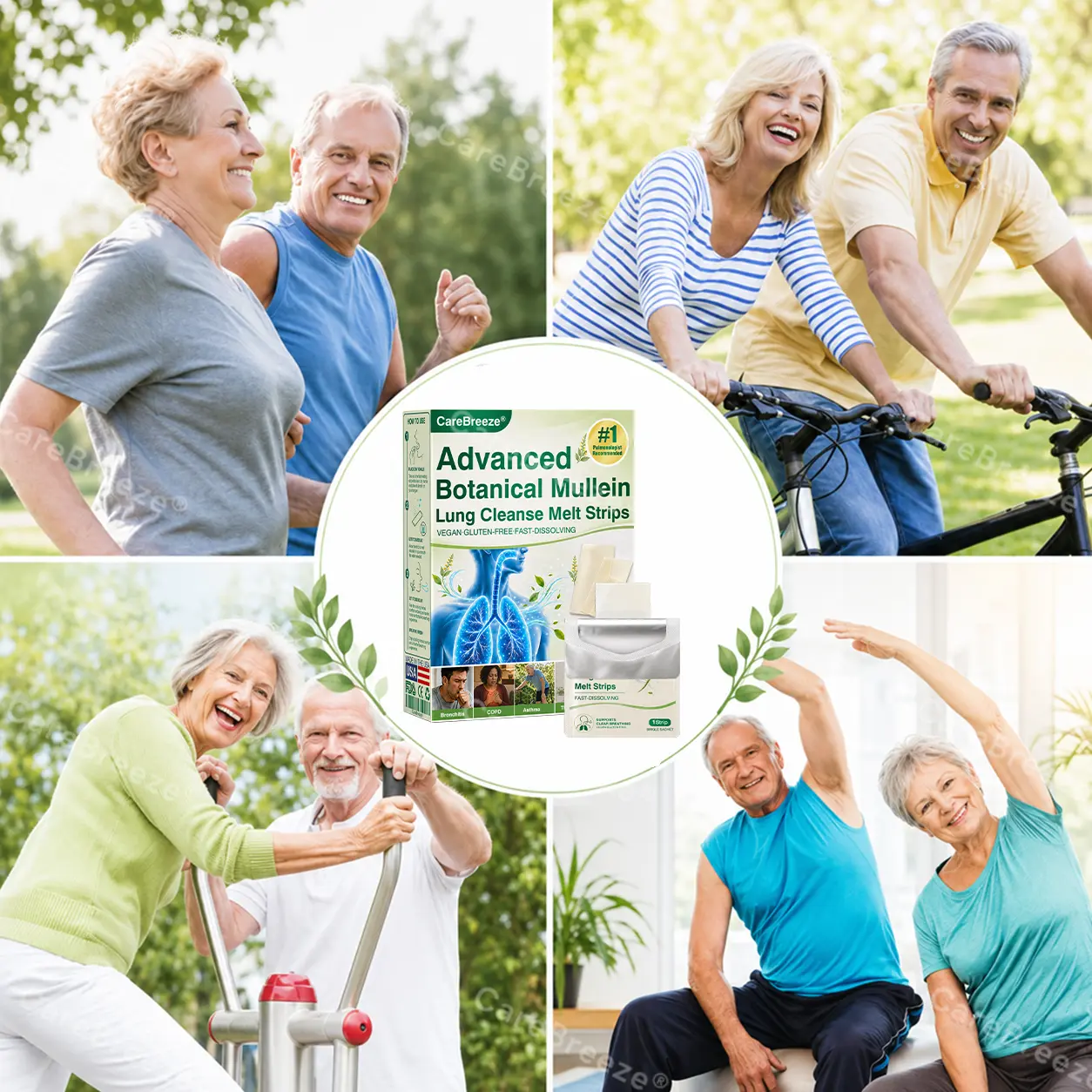 💖🇺🇸 ✅CareBreeze® Advanced Botanical Mullein Lung Cleanse Melt Strips(👨⚕️Directly acts on COPD, asthma, chronic bronchitis (CB), respiratory infections, lung cancer, sinusitis, and other conditions)