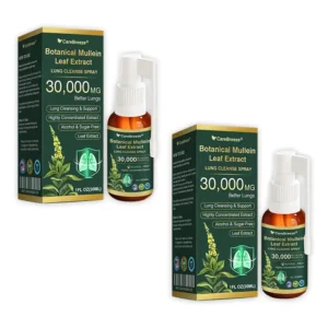 🫁🇺🇸 CareBreeze® Botanical Mullein Leaf Extract Lung Cleanse Spray(👨⚕️Directly acts on COPD, asthma, chronic bronchitis (CB), respiratory infections, lung cancer, sinusitis, and other conditions)