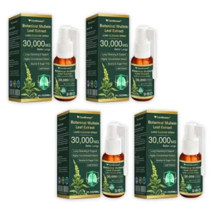 🫁🇺🇸 CareBreeze® Botanical Mullein Leaf Extract Lung Cleanse Spray(👨⚕️Directly acts on COPD, asthma, chronic bronchitis (CB), respiratory infections, lung cancer, sinusitis, and other conditions)
