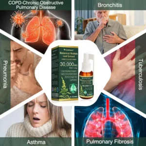 🫁🇺🇸 CareBreeze® Botanical Mullein Leaf Extract Lung Cleanse Spray(👨⚕️Directly acts on COPD, asthma, chronic bronchitis (CB), respiratory infections, lung cancer, sinusitis, and other conditions)