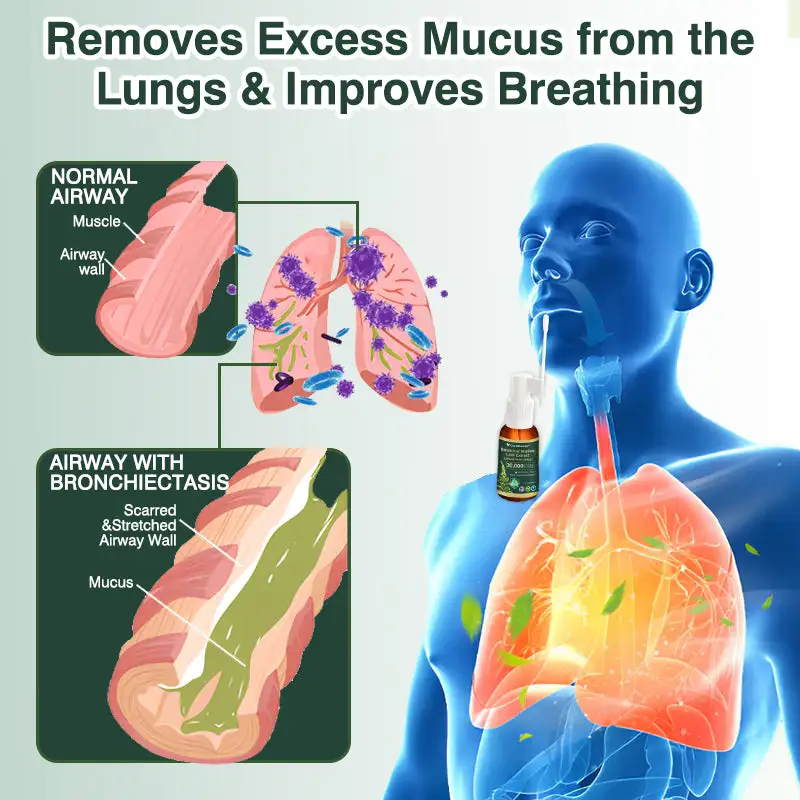🫁🇺🇸 CareBreeze® Botanical Mullein Leaf Extract Lung Cleanse Spray(👨⚕️Directly acts on COPD, asthma, chronic bronchitis (CB), respiratory infections, lung cancer, sinusitis, and other conditions)