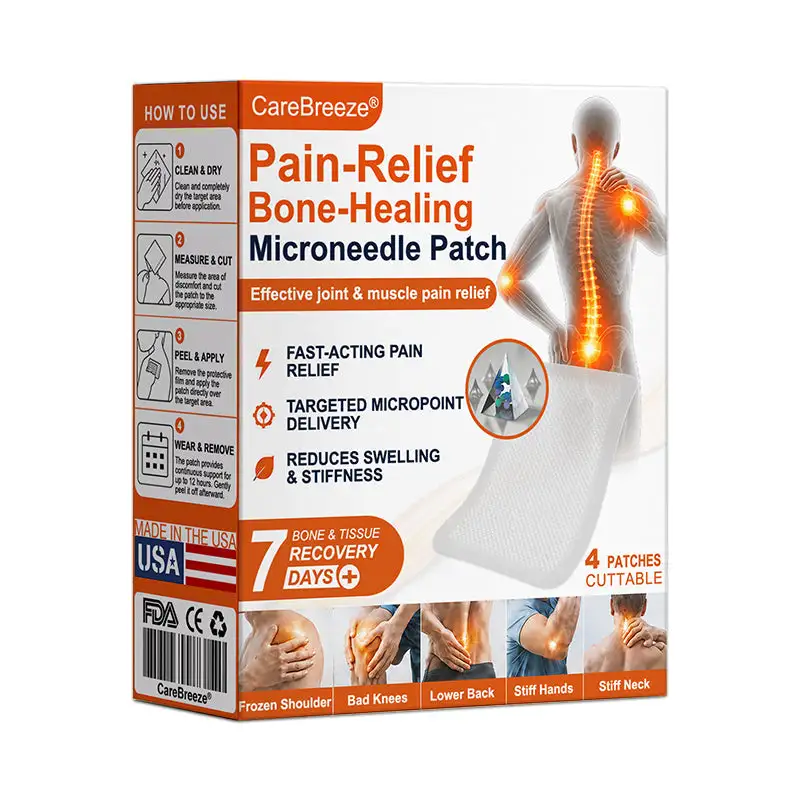 ✅🇺🇸 CareBreeze® Pain-Relief Bone-Healing Microneedle Patch(🧑⚕️Reducing joint swelling, pain, stiffness, redness, warmth, soreness, and joint fatigue)