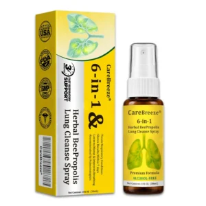 🐝🇺🇸 Official Store:CareBreeze® 6-in-1 Herbal BeePropolis Lung Cleanse Spray(👨⚕️Directly acts on COPD, asthma, chronic bronchitis (CB), respiratory infections, lung cancer, sinusitis, and other conditions🫁)