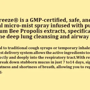 🐝🇺🇸 Official Store:CareBreeze® 6-in-1 Herbal BeePropolis Lung Cleanse Spray(👨⚕️Directly acts on COPD, asthma, chronic bronchitis (CB), respiratory infections, lung cancer, sinusitis, and other conditions🫁)